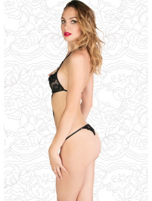 Кружевной тедди с полуоткрытой грудью - FlirtOn купить с доставкой