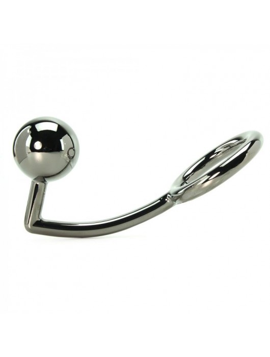 Эрекционное кольцо с анальным шаром из металла - XR Brands - в Ростове-на-Дону купить с доставкой