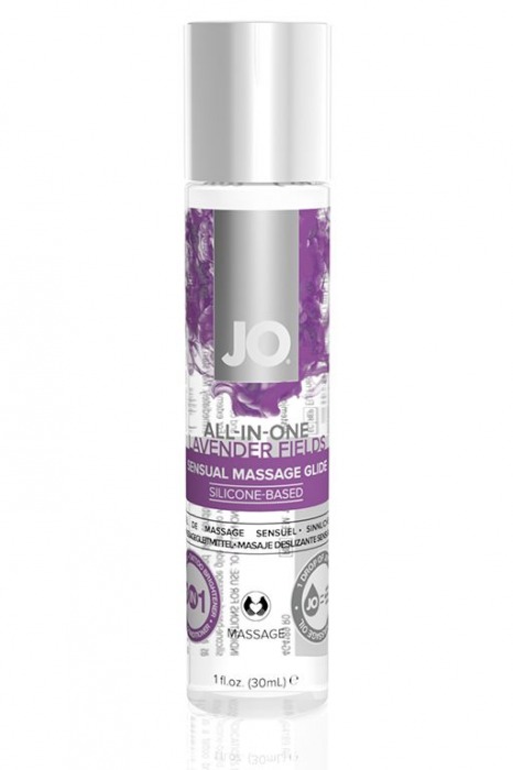 Массажный гель ALL-IN-ONE Massage Oil Lavender с ароматом лаванды - 30 мл. - System JO - купить с доставкой в Ростове-на-Дону