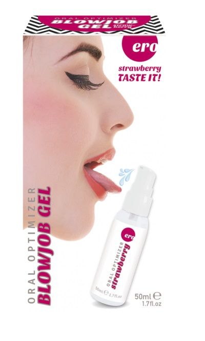 Увлажняющий гель для орального секса с ароматом клубники - 50 мл. - Ero - купить с доставкой в Ростове-на-Дону