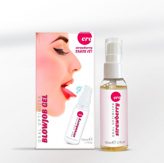Увлажняющий гель для орального секса с ароматом клубники - 50 мл. - Ero - купить с доставкой в Ростове-на-Дону