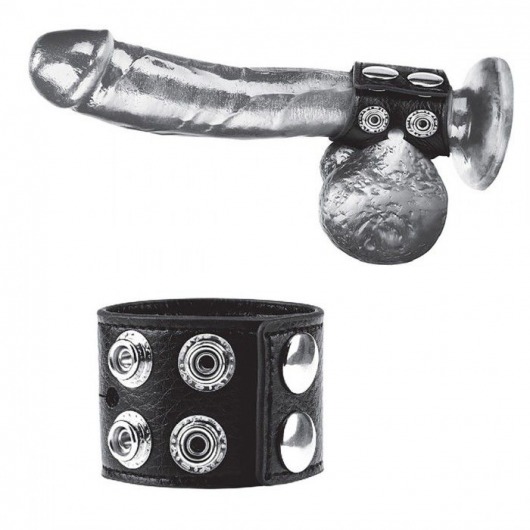 Ремень на член и мошонку 1.5  Cock Ring With Ball Strap - BlueLine - купить с доставкой в Ростове-на-Дону