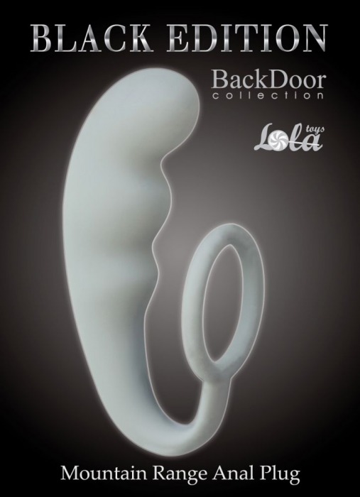 Серое эрекционное кольцо с анальным стимулятором Mountain Range Anal Plug - Lola Games - в Ростове-на-Дону купить с доставкой