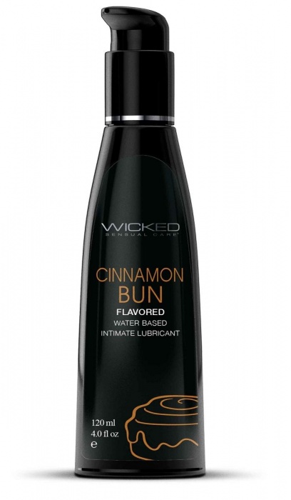 Лубрикант WICKED AQUA Cinnamon Bun с ароматом булочки с корицей - 120 мл. - Wicked - купить с доставкой в Ростове-на-Дону