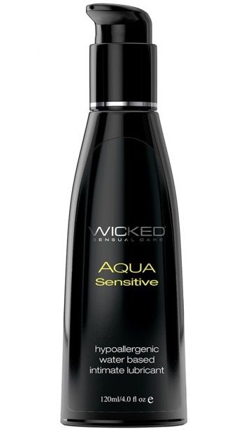 Мягкий лубрикант на водной основе AQUA SENSITIVE - 120 мл. - Wicked - купить с доставкой в Ростове-на-Дону