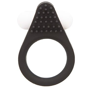 Чёрное эрекционное кольцо LIT-UP SILICONE STIMU RING 1 BLACK - Dream Toys - в Ростове-на-Дону купить с доставкой