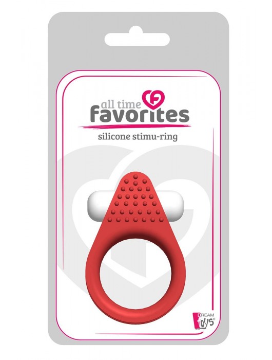 Красное эрекционное кольцо LIT-UP SILICONE STIMU RING 1 RED - Dream Toys - в Ростове-на-Дону купить с доставкой