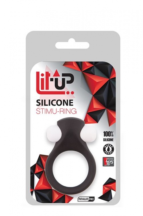 Чёрное эрекционное виброкольцо LIT-UP SILICONE STIMU RING 2 BLACK - Dream Toys - в Ростове-на-Дону купить с доставкой