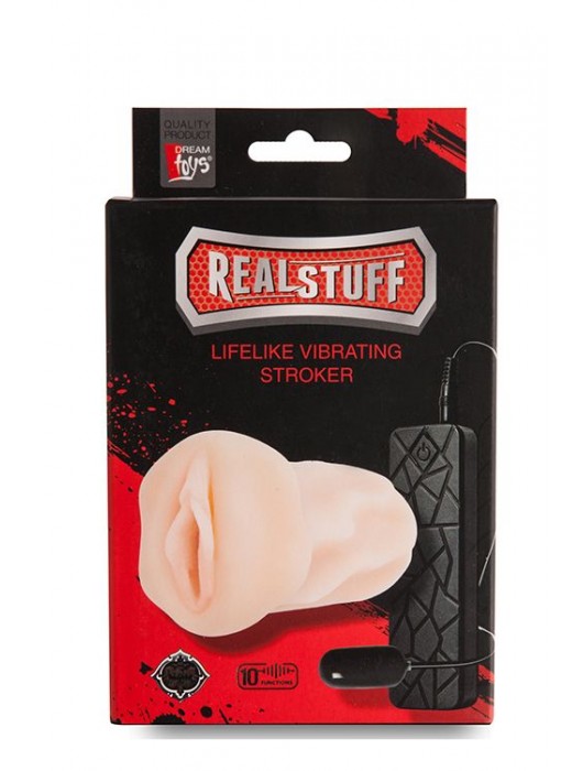 Мастурбатор-вагина REALSTUFF VIBRATING MASTURBATOR PUSSY с вибрацией - Dream Toys - в Ростове-на-Дону купить с доставкой