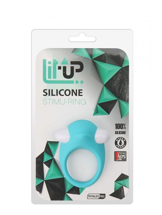 Голубое эрекционное кольцо LIT-UP SILICONE STIMU RING 6 - Dream Toys - в Ростове-на-Дону купить с доставкой