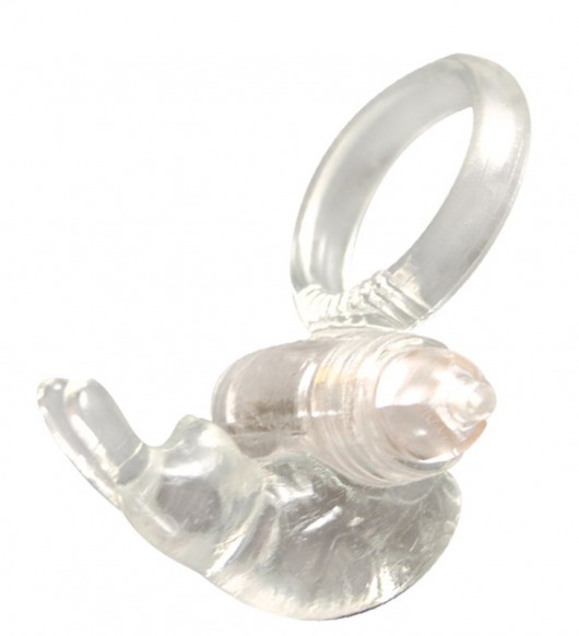Прозрачное эрекционное кольцо с виброэлементом GOOD VIBES COCKRING RABBIT - Dream Toys - в Ростове-на-Дону купить с доставкой