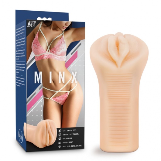Телесный мастурбатор-вагина M for Men Minx - Blush Novelties - в Ростове-на-Дону купить с доставкой