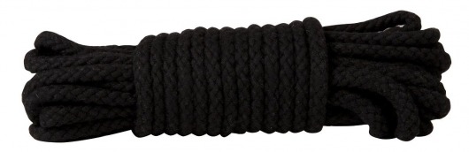 Чёрная хлопковая веревка для связывания Bondage Rope 33 Feet - 10 м. - Blush Novelties - купить с доставкой в Ростове-на-Дону