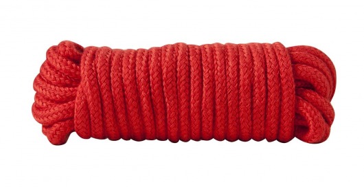 Красная хлопковая верёвка Bondage Rope 16 Feet - 5 м. - Blush Novelties - купить с доставкой в Ростове-на-Дону
