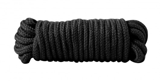 Чёрная хлопковая верёвка Bondage Rope 16 Feet - 5 м. - Blush Novelties - купить с доставкой в Ростове-на-Дону