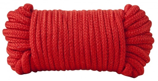 Красная хлопковая верёвка Bondage Rope 33 Feet - 10 м. - Blush Novelties - купить с доставкой в Ростове-на-Дону