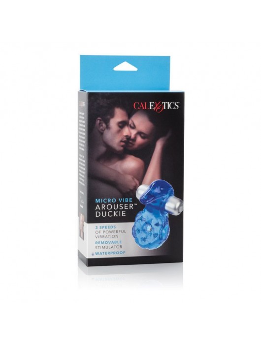 Синее эрекционное кольцо с утенком Micro Vibe Arouser Power Duckie - California Exotic Novelties - в Ростове-на-Дону купить с доставкой