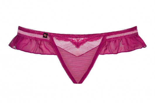 Трусики-стринги с рюшами Lillove - Obsessive купить с доставкой