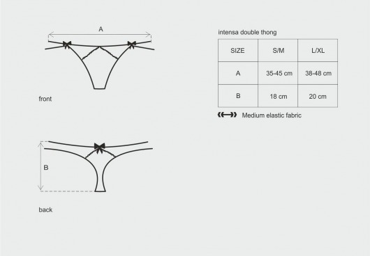 Ажурные трусики-стринги Intensa - Obsessive купить с доставкой