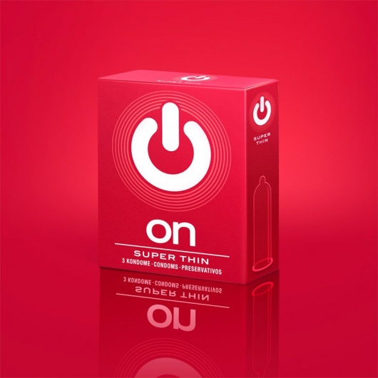 Супертонкие презервативы ON) Super Thin - 3 шт. - ON) - купить с доставкой в Ростове-на-Дону