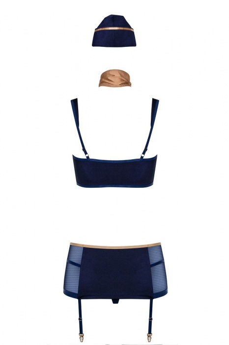 Костюм соблазнительной стюардессы из 5 предметов - Obsessive купить с доставкой