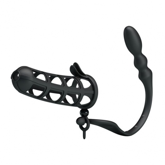 Насадка на пенис со съемным анальным стимулятором Hercules intence anal stimulation - Baile - в Ростове-на-Дону купить с доставкой