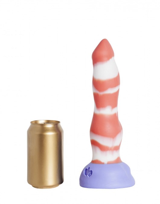 Красно-белый фаллоимитатор  Лис Large  - 26 см. - Erasexa