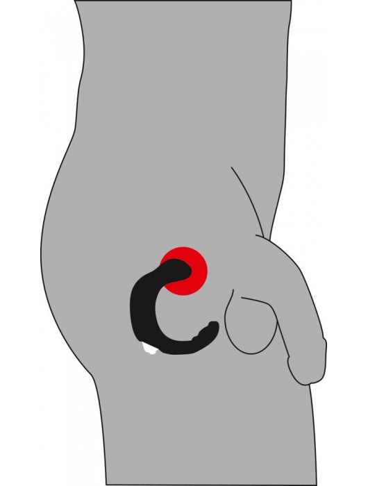 С-образный стимулятор простаты Rebel с виброэлементом - Orion - в Ростове-на-Дону купить с доставкой