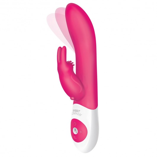 Розовый вибратор The Come Hither Rabbit XL с  манящим  эффектом - The Rabbit Company