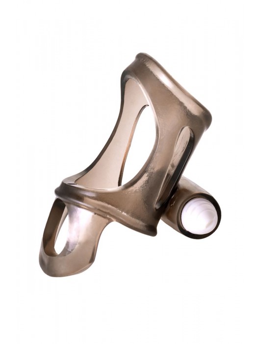 Дымчатая насадка на пенис Toyfa XLover с вибропулей - ToyFa - в Ростове-на-Дону купить с доставкой