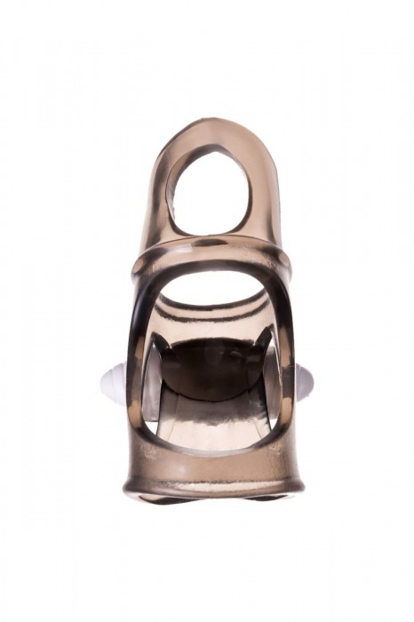 Дымчатая насадка на пенис Toyfa XLover с вибропулей - ToyFa - в Ростове-на-Дону купить с доставкой