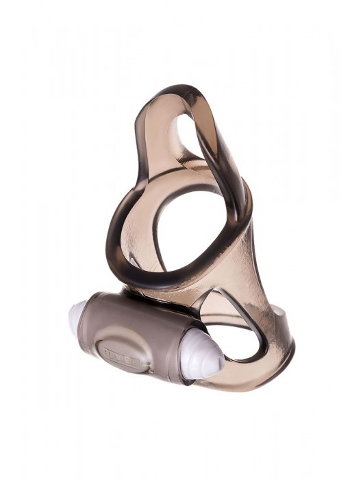 Дымчатая насадка на пенис Toyfa XLover с вибропулей - ToyFa - в Ростове-на-Дону купить с доставкой