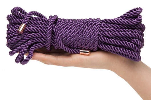 Фиолетовая веревка для связывания Want to Play? 10m Silky Rope - 10 м. - Fifty Shades of Grey - купить с доставкой в Ростове-на-Дону