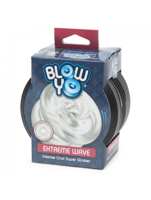 Мастурбатор со спиралевидным рельефом BlowYo Extreme Wave Textured Blowjob Stroker - BlowYo - в Ростове-на-Дону купить с доставкой