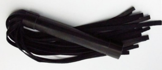 Чёрная плеть из нежной кожи - 45 см. - БДСМ Арсенал - купить с доставкой в Ростове-на-Дону