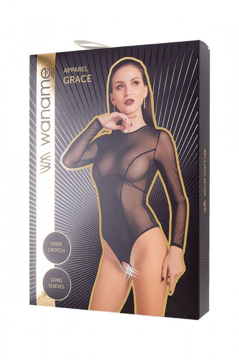Эротическое боди Grace с длинными рукавами - WANAME купить с доставкой