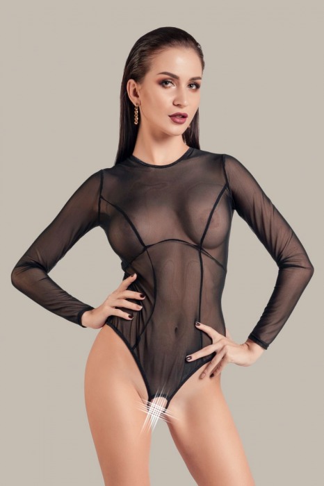 Эротическое боди Grace с длинными рукавами - WANAME купить с доставкой