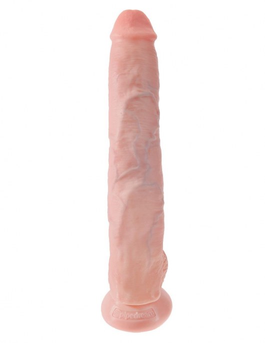 Телесный фаллоимитатор-гигант 14  Cock with Balls - 37,5 см. - Pipedream