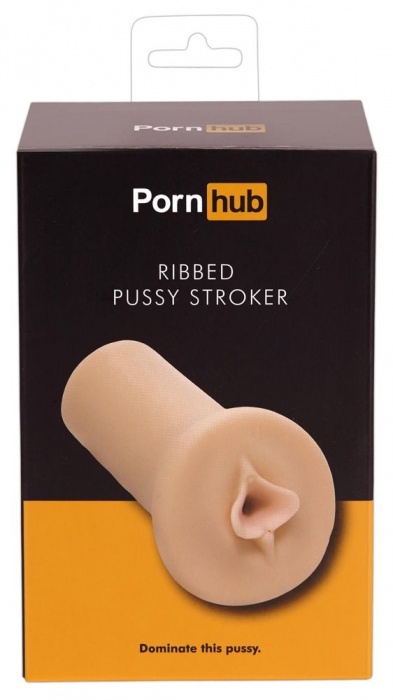 Мастурбатор-вагина Ribbed Pussy Stroker с рёбрышками внутри тоннеля - Pornhub - в Ростове-на-Дону купить с доставкой