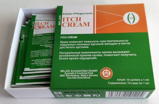 Набор из 10 пробников возбуждающего крема для женщин Itch Cream - Milan Arzneimittel GmbH - купить с доставкой в Ростове-на-Дону