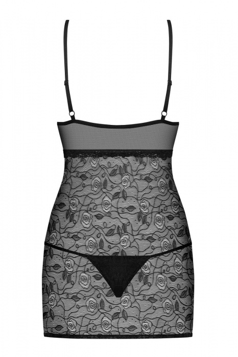 Элегантная полупрозрачная сорочка с приталенным силуэтом - Obsessive купить с доставкой