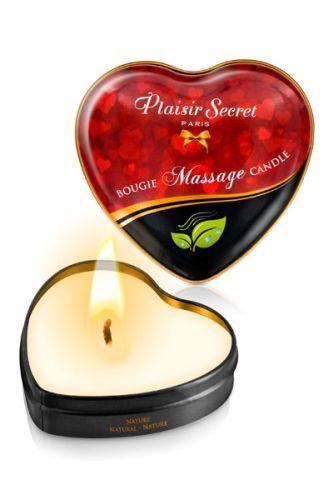 Массажная свеча с нейтральным ароматом Bougie Massage Candle - 35 мл. - Plaisir Secret - купить с доставкой в Ростове-на-Дону