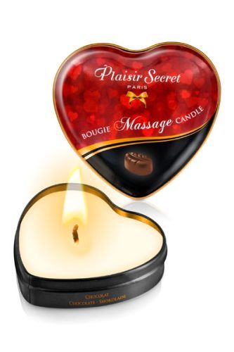 Массажная свеча с ароматом шоколада Bougie Massage Candle - 35 мл. - Plaisir Secret - купить с доставкой в Ростове-на-Дону