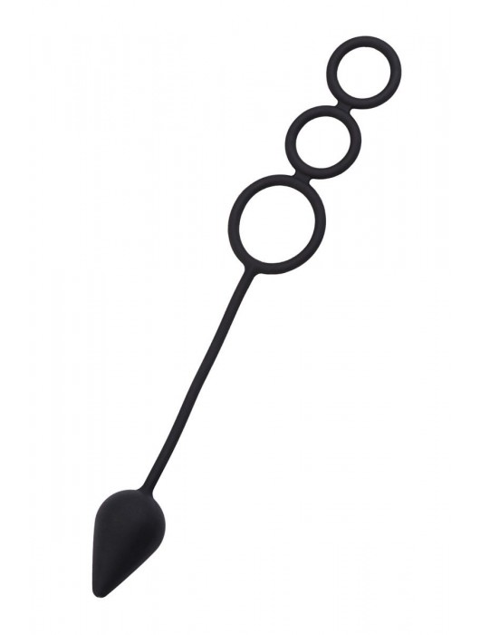 Тройное эрекционное кольцо с анальным хвостом Drop M-size - Erotist Adult Toys - в Ростове-на-Дону купить с доставкой
