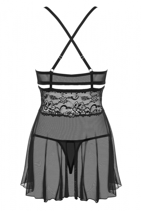 Яркий бэби-долл с изысканным цветочным кружевом - Obsessive купить с доставкой