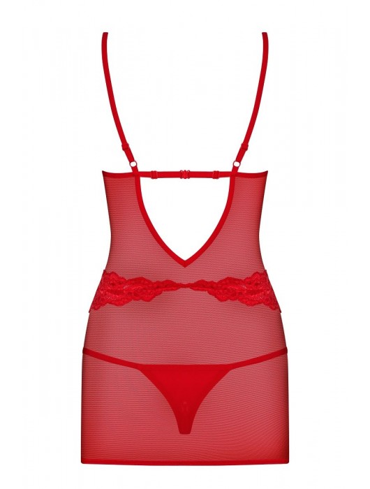 Соблазнительная сорочка с красивыми линиями декольте - Obsessive купить с доставкой