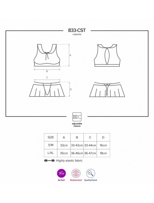 Игровой костюм безотказной студентки - Obsessive купить с доставкой