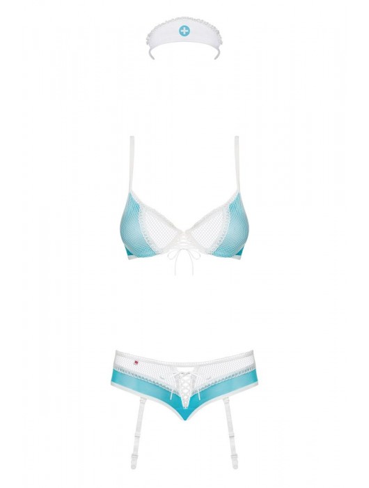 Соблазнительный комплект медсестры из сетки - Obsessive купить с доставкой