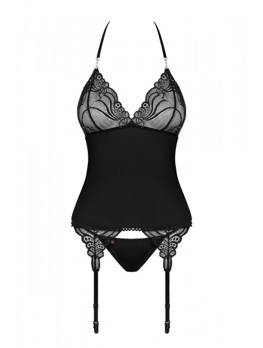Сексапильный корсаж с ажурным лифом - Obsessive купить с доставкой
