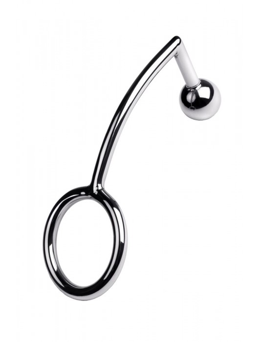 Металлическое эрекционное кольцо размера S с анальной втулкой - ToyFa - в Ростове-на-Дону купить с доставкой